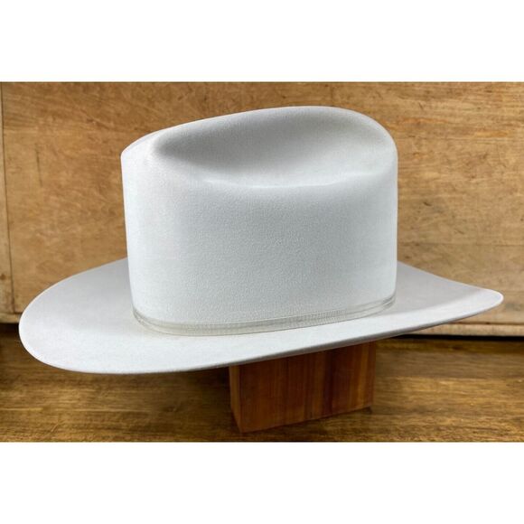 1970s Resistol Beaver 125 Rancher M.L. Leddy & Sons 7 1/4 Cowboy Western VGC - Picture 4 of 10